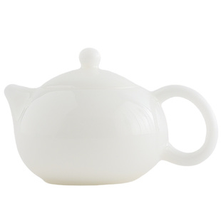 璞玉瓷茶壶泡茶家用陶瓷单壶一人用茶具中式西施壶侧把过滤泡茶壶