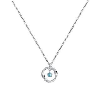 JXRX羽你相伴钛钢项链女款2025新款颈链轻奢小众锁骨链月光石吊坠