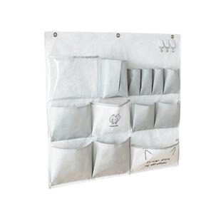 圆本悬挂式收纳挂袋床上门后墙挂挂袋布艺手机挂兜宿舍床头置物袋