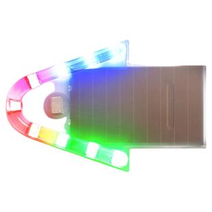 太阳能警示爆闪灯车载强光款开道提示灯摩托车闪光防追尾闪烁尾灯