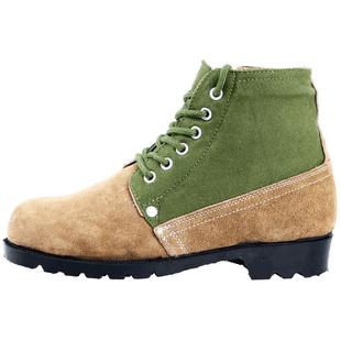 际华3515强人羊毛靴加绒加厚翻毛皮鞋劳保鞋老式大头鞋棉靴防护靴