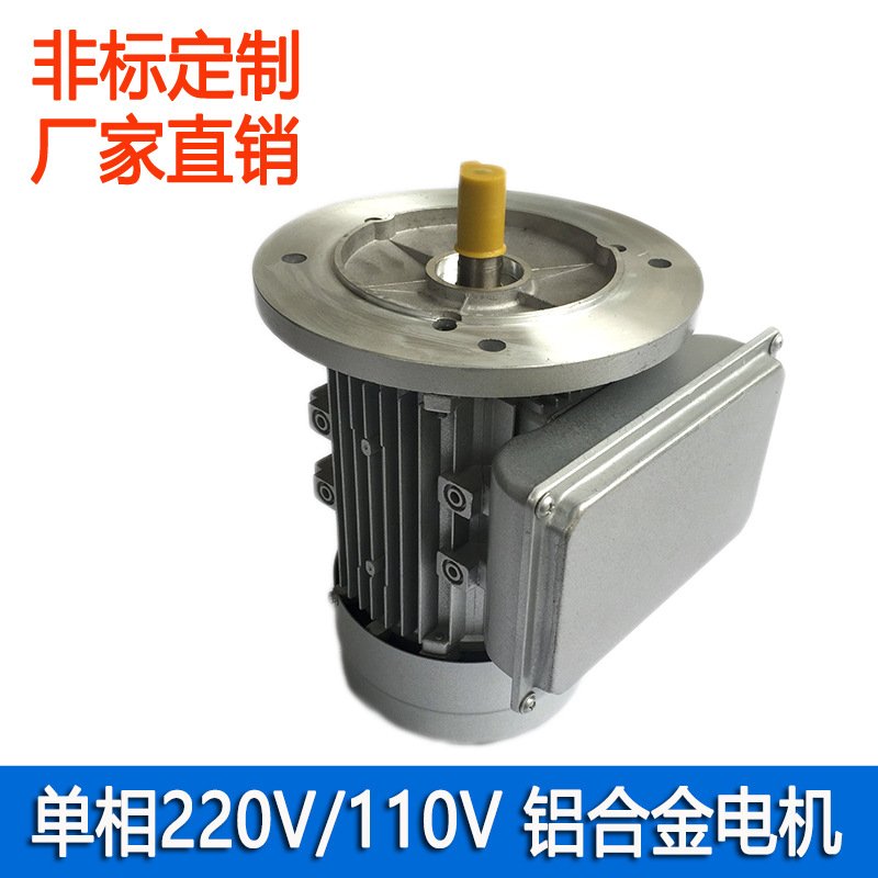 铝合金单相电机 单相220V铝壳马达YL90L4-1.5KW/NMRV063-1/40