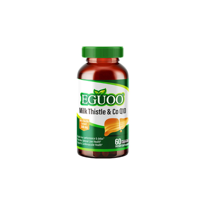 【央妈同款】EGUOO原装进口水飞蓟朝鲜蓟辅酶Q10胶囊奶蓟草肝片