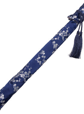 箫袋绣花细麻布便携保护包乐器