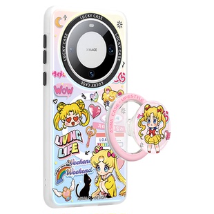 可爱月野兔适用华为Mate80promax手机壳磁吸新款mate60带支架保护套mt40e高级感mete70pro+全包防摔30网红女