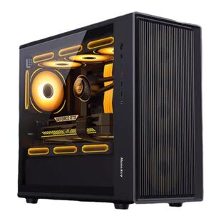 航嘉G63战戟机箱电脑台式机MATX网孔侧透240/360水冷游戏机箱