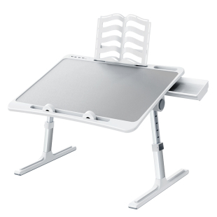 可折叠升降放床上学习小桌子学生家用的儿童阅读增高架飘窗看书写作业神器角度可调坐在床边绘本多功能书桌板
