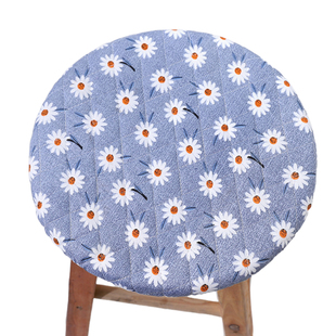 四季加厚家用小圆凳子套罩圆形座套小吃饭店圆椅子套通用加棉