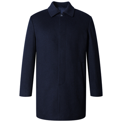 爱缪斯纯羊毛呢子大衣男加羽绒胆