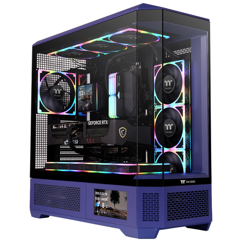 TT机箱view600TG海景房背插