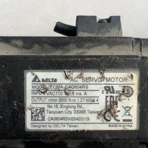 溢价-台达伺服电机ECMA-CA0604RS，0.4KW，110V