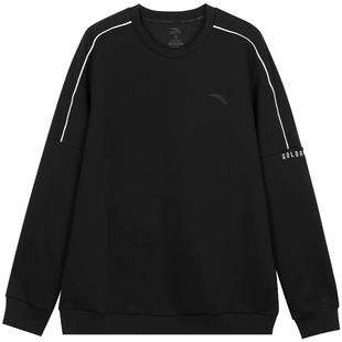 安踏卫衣男秋冬季新款青少年男装官方旗舰打底内搭圆领套头衫长袖