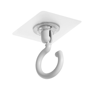 旋转挂钩壁挂免打孔粘贴挂钩天花板吸顶倒挂厨房钩子强力粘钩子