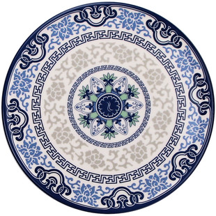 五和青花仿瓷密胺垫子圆型隔热垫杯垫锅垫餐垫餐桌防烫耐摔易清洗