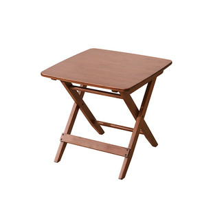 度庐万顺折叠桌家用小户型楠竹餐桌阳台茶桌小方桌户外便携式桌椅