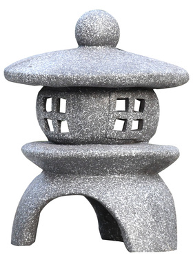 户外花园落地摆件仿古石灯太阳能灯民宿日式宫灯禅意装饰布置摆件