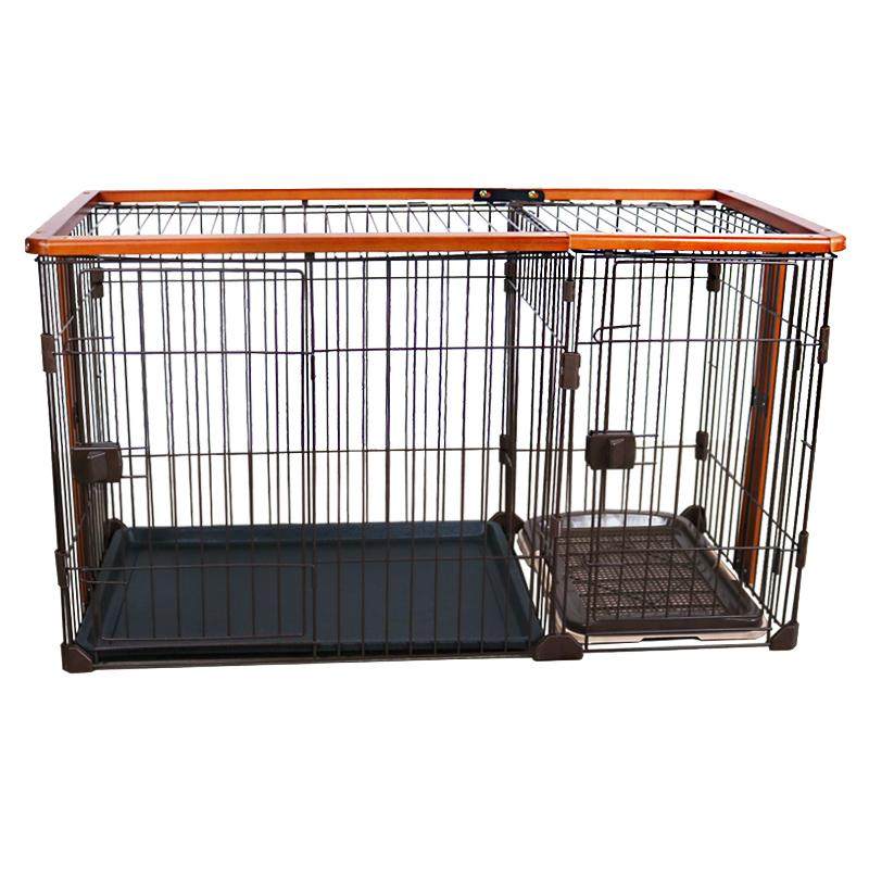 带厕所中型犬木质栅栏狗笼子