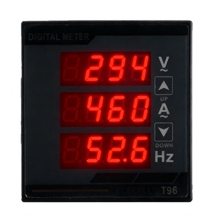 伊莱科单相交流数显电流表电压表频率表显示器高精度数字电表220V
