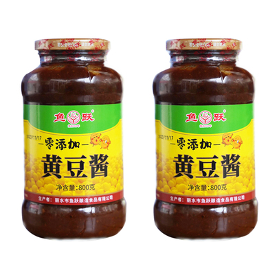鱼跃老式黄豆酱天然酿造0添加纯手工