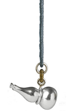 无同葫芦银角925纯原创设计项链