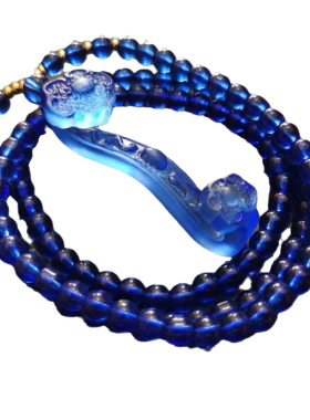 古法琉璃年年如意108珠项链
