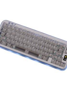 早C晚A雾透键帽白/红色渐变PC