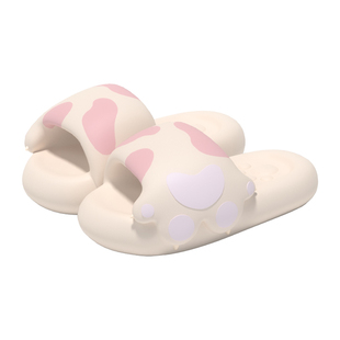 可爱猫爪拖鞋女夏季软底室内居家浴室洗澡少女心情侣款凉拖鞋外穿