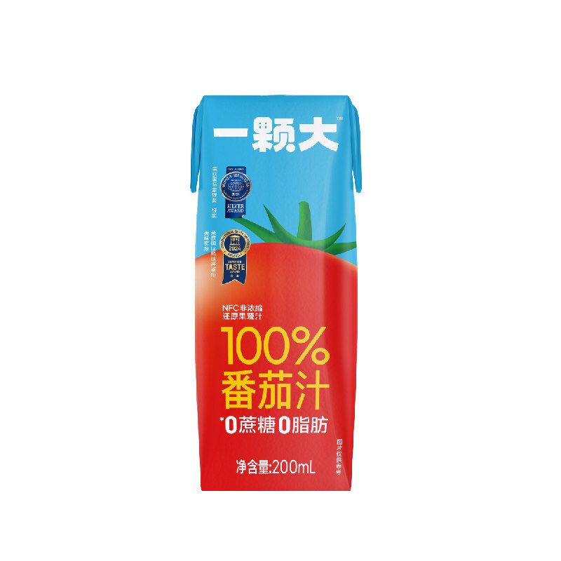 【一颗大】100%NFC番茄汁纯果蔬汁直榨非浓缩无添加的饮料10盒装