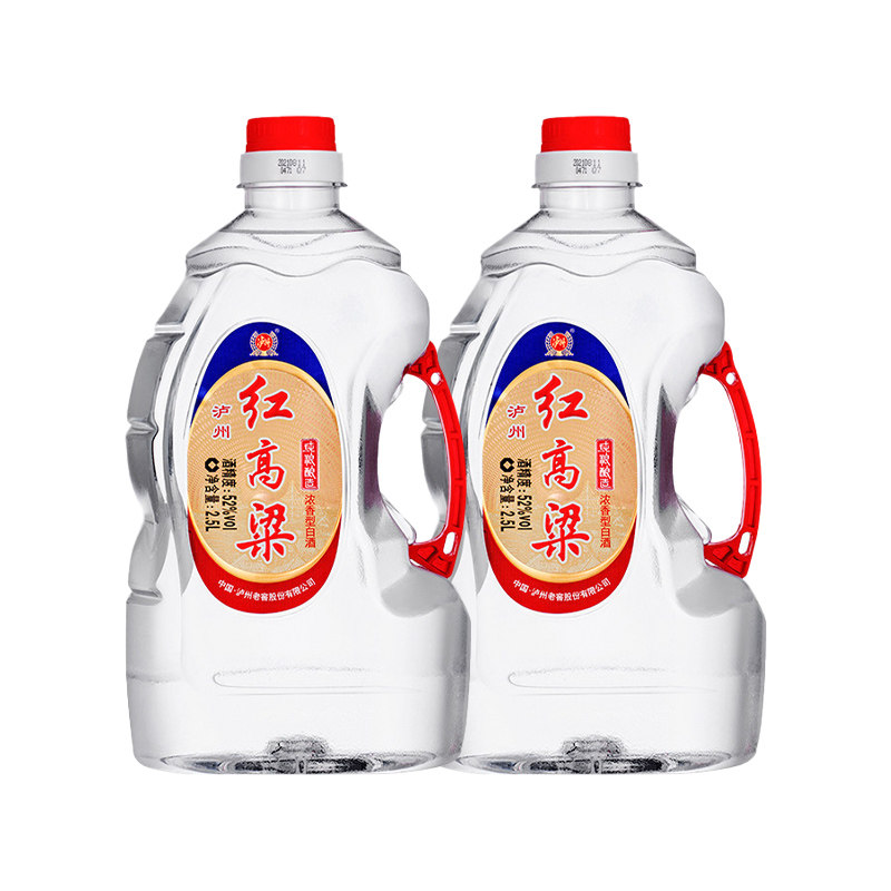 泸州红高粱浓香型白酒52度2.5L