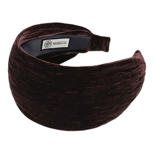 咖色加厚头箍女精致高颅顶发箍女秋冬丝绒发带女士宽边头饰高级感
