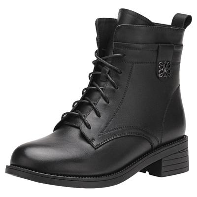 蜘蛛王马丁靴牛里绒里橡胶短筒靴