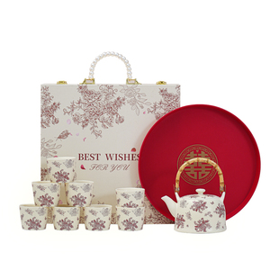 新婚礼物送新人新娘结婚订婚茶具套装茶壶茶杯送闺蜜好友乔迁礼品