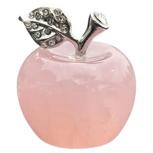 天然晶石苹果装饰品圣诞节假日装饰适用于独特的礼物想法家居装饰