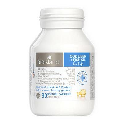 澳洲bioisland婴幼儿鳕鱼肝油