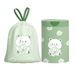 印花抽绳垃圾袋家用 价厨房清洁卫生间加厚加大手提式塑料袋