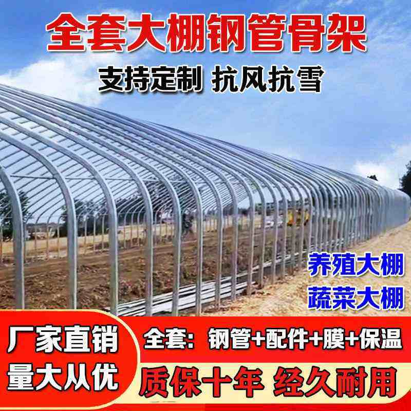 大棚钢管骨架养殖鸡鸭鹅猪牛羊大棚全套种植家用温室大棚