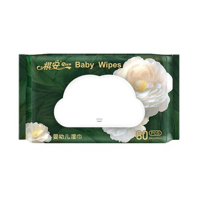 祺安1包舒适80片湿巾纸