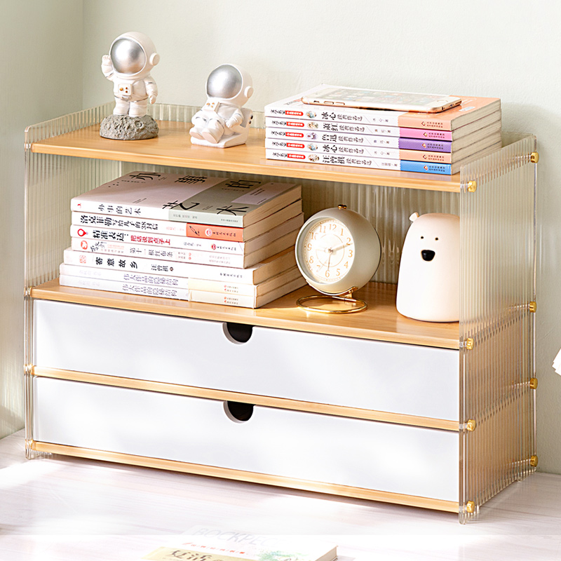 桌面书架置物架书柜书桌上收纳儿童简易卧室办公桌阅读架家用客厅