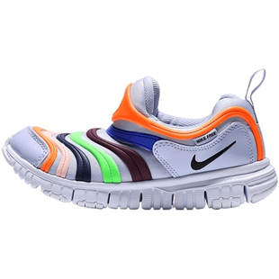 NIKE耐克小童DYNAMO FREE毛毛虫易穿脱运动休闲鞋343738-032