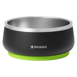 Pawaii怡爪宠物碗双层加厚不锈钢餐具超大狗碗猫咪水碗防滑防打翻