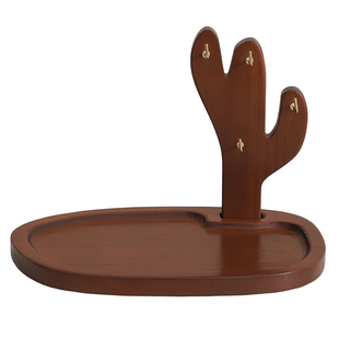 喜庆财神爷摆件入户玄关柜钥匙收纳桌面置物架乔迁搬家一站式礼物