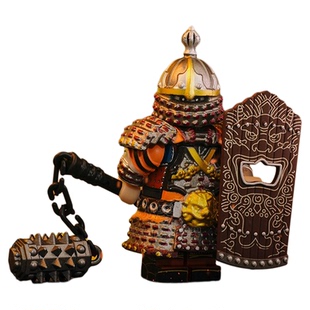 铁浮屠古代胄铠重甲骑士兵人战马武士适用于乐高军事积木人仔玩具
