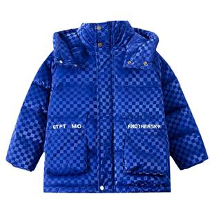 儿童中长款羽绒服2024中大小童男童女童免洗加厚外套极寒冬季三防