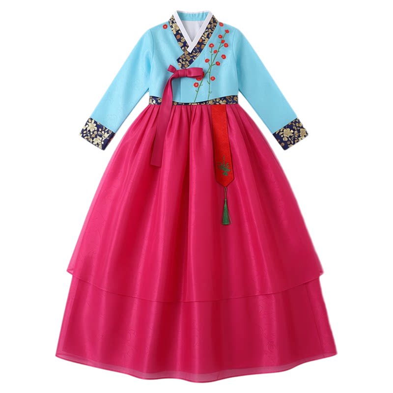 传统韩服朝鲜民族服装女表演服