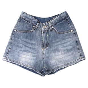 李李服饰高腰版V腰丰胯牛仔短裤女2026春季掐腰显腿长提臀热辣裤