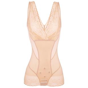 收腹束腰提臀连体塑身内衣正品薄款产后三角美体塑形女性感瘦身衣