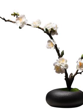 客厅梅花绢花花卉+花瓶