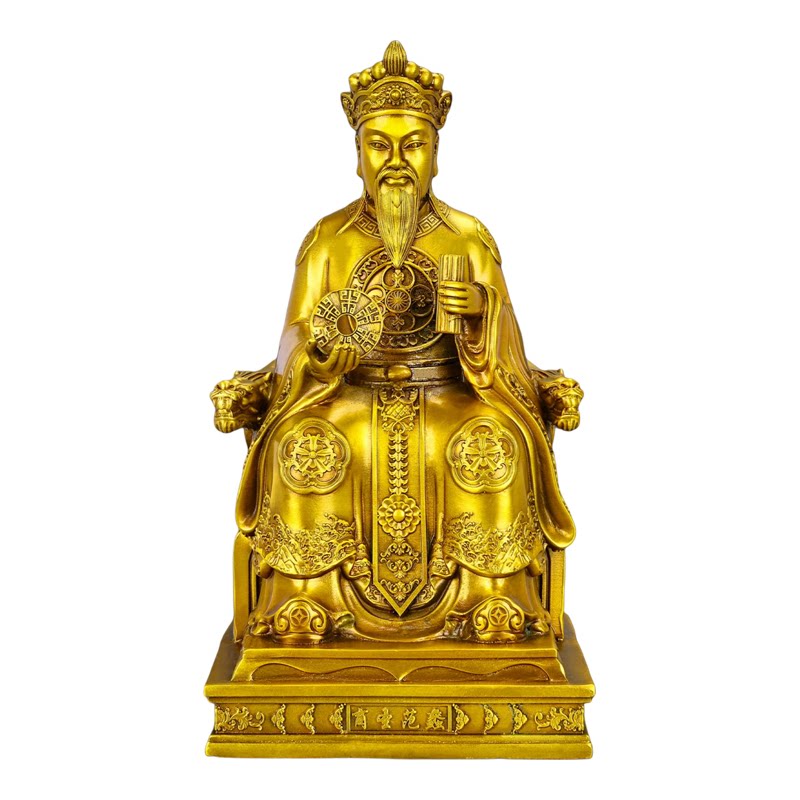 黄铜商圣范蠡神像摆件招财文财神爷像家用祠堂店铺公司供奉摆件