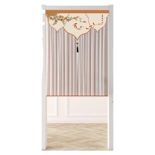 新中式蕾丝家用纱帘卧室房间隐私帘厨房门帘风水半帘卫生间遮挡帘