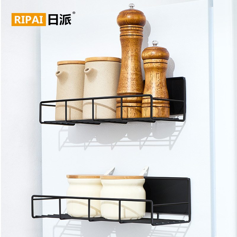 日派冰箱磁吸置物架侧边侧面收纳挂架免打孔磁吸壁挂厨房调料架子